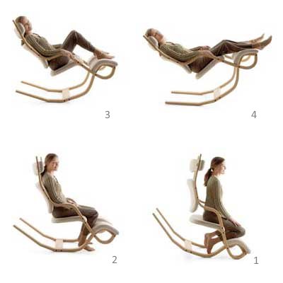 sedia ergonomica gravity le 4 posizioni